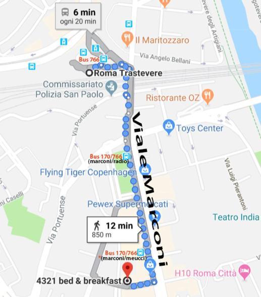 4321 B&B Stazione Trastevere Rome Bagian luar foto